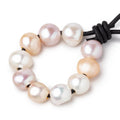 10-11mm Tri-Color Baroque Large Hole Pearls 10 beads by The Bead Traders