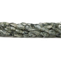 10-12mm Black Tourmalinated Quartz Faceted Oval Beads 13 inch 30 beads by The Bead Traders