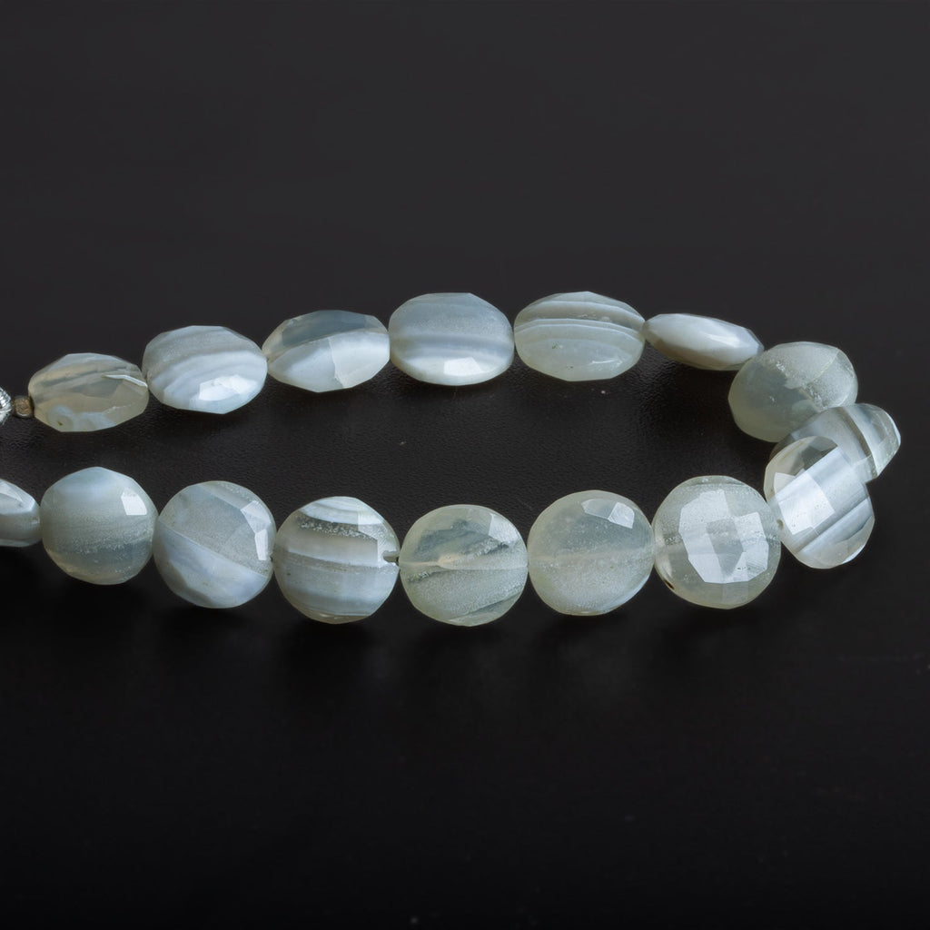 10-13mm Denim Opal Faceted Coins 8 inch 17 beads by The Bead Traders