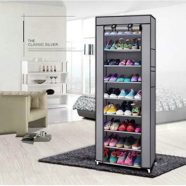10-Layer 9 Grid Shoe Rack Shelf Storage Closet Organizer by DailySale