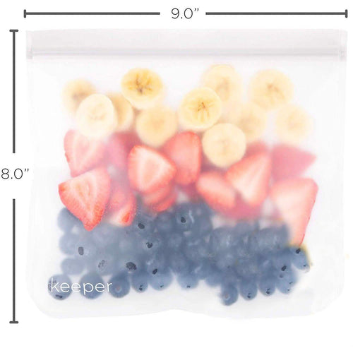 10-Pack: 32 oz Keeper Reusable Ziplock Bags by DailySale