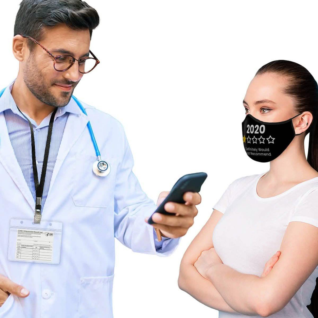 10-Pack: Adjustable Face Mask Loop Extender Id Name Badges CDC Card Holder Lanyards by DailySale