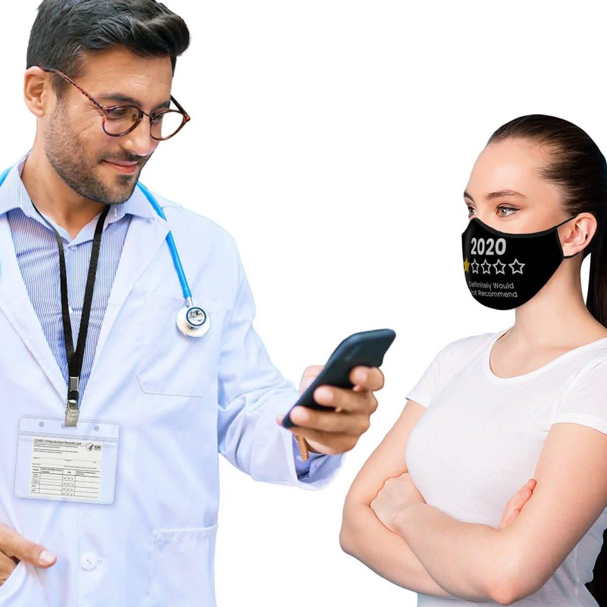 10-Pack: Adjustable Face Mask Loop Extender Id Name Badges CDC Card Holder Lanyards by DailySale