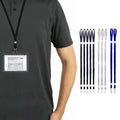 10-Pack: Adjustable Face Mask Loop Extender Id Name Badges CDC Card Holder Lanyards by DailySale