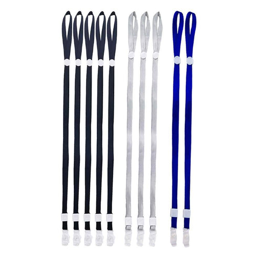 10-Pack: Adjustable Face Mask Loop Extender Id Name Badges CDC Card Holder Lanyards by DailySale