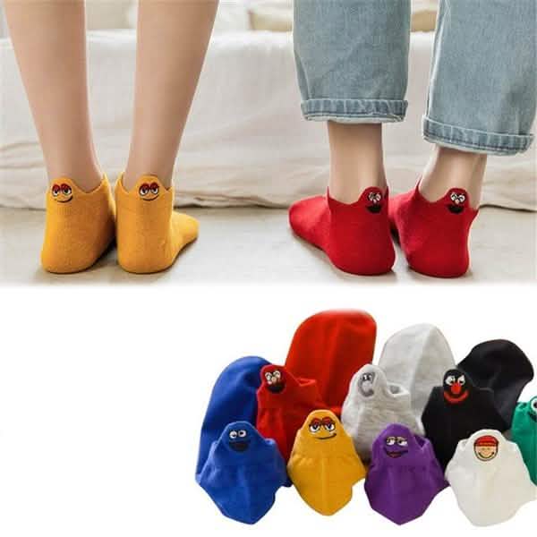 10-Pack: Embroidered Expression Women Socks by DailySale