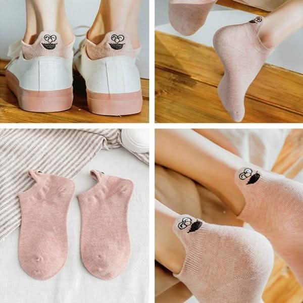 10-Pack: Embroidered Expression Women Socks by DailySale