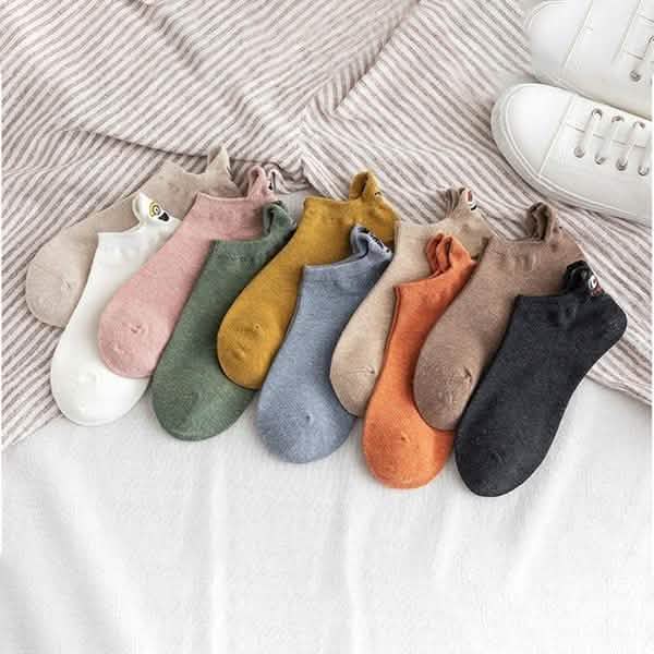 10-Pack: Embroidered Expression Women Socks by DailySale