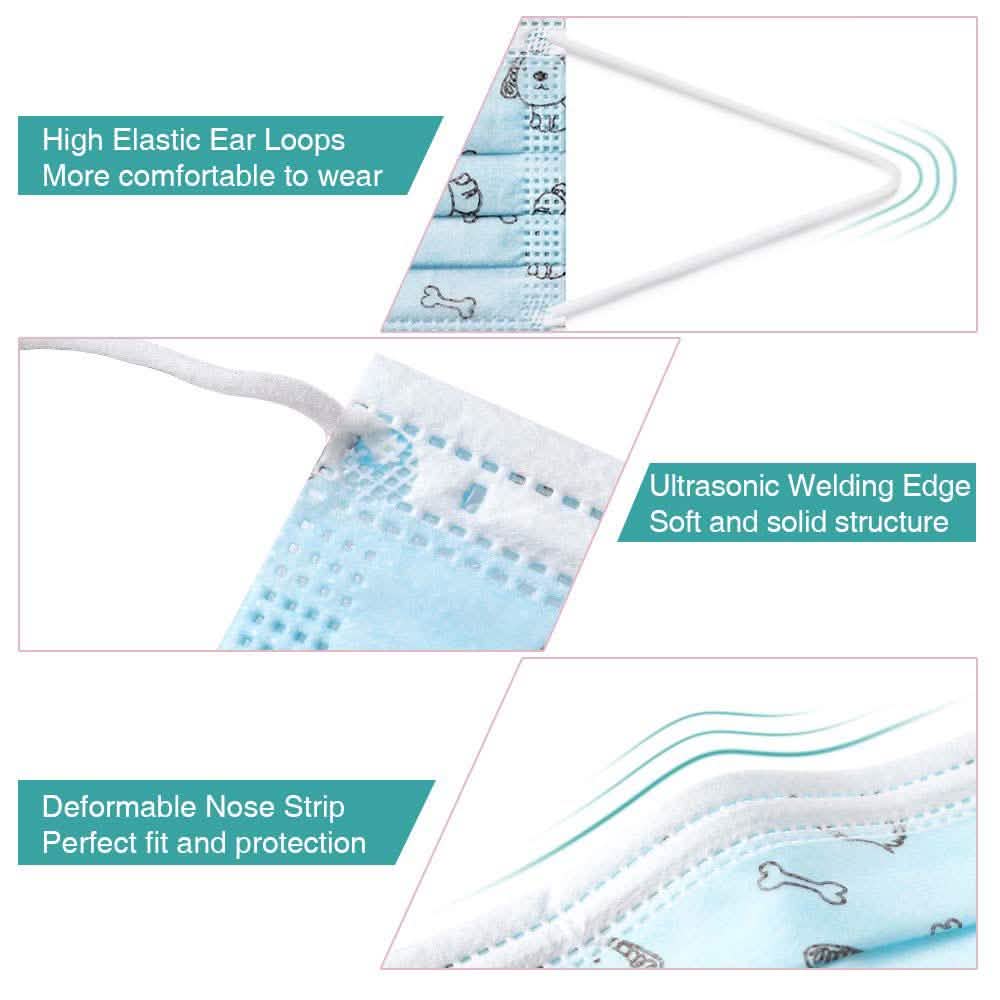 10-Pack: Kids Disposable Face Mask by DailySale