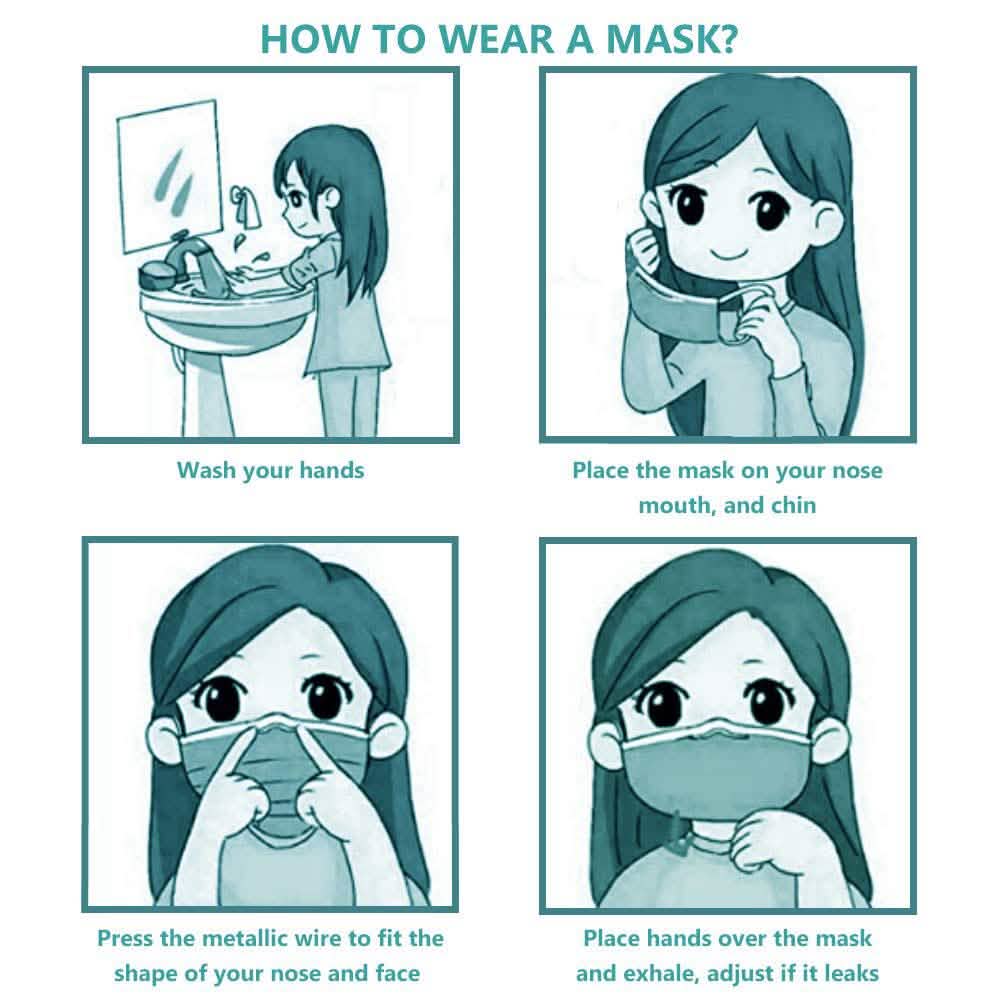 10-Pack: Kids Disposable Face Mask by DailySale