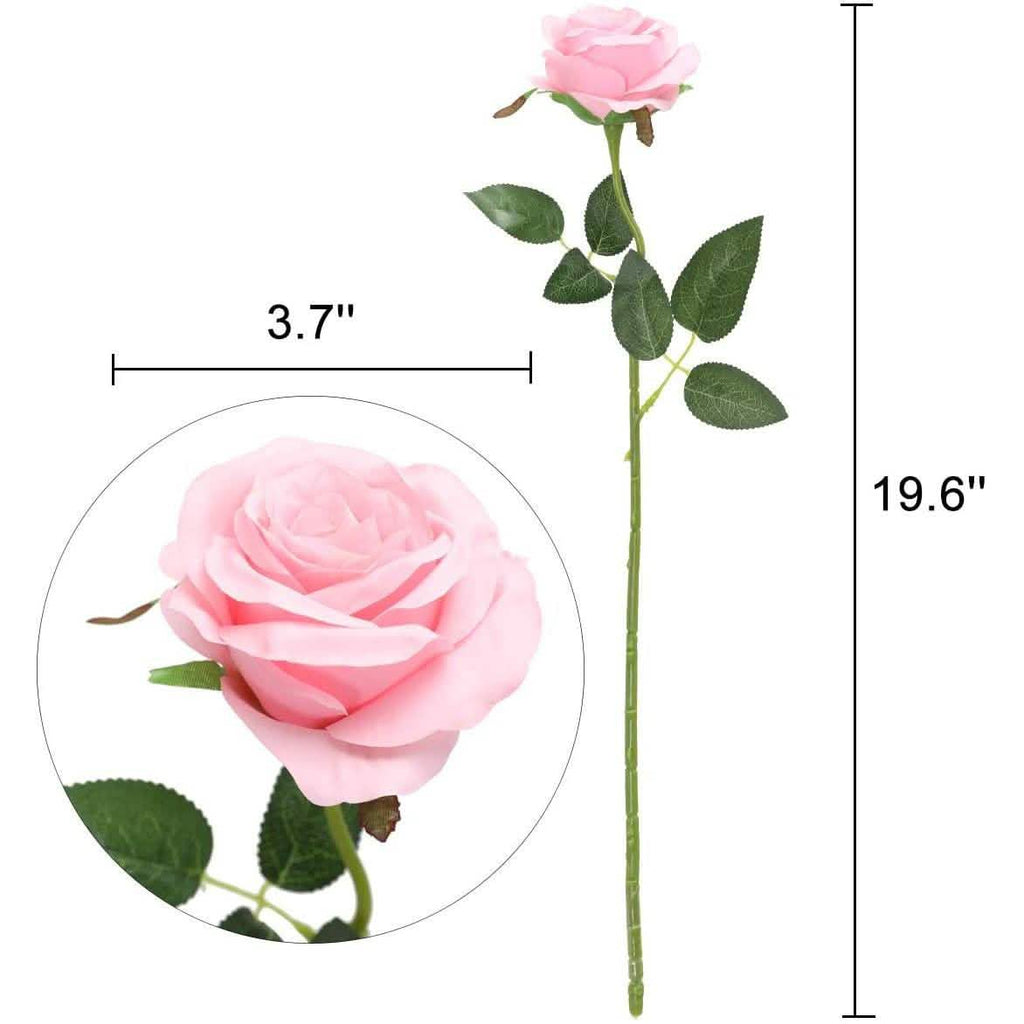 10-Pack: Nubry Artificial Silk Rose Flower Bouquet by DailySale