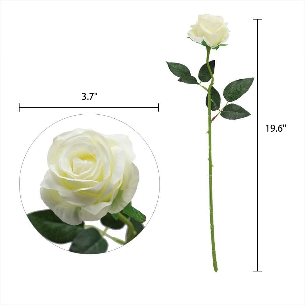 10-Pack: Nubry Artificial Silk Rose Flower Bouquet by DailySale