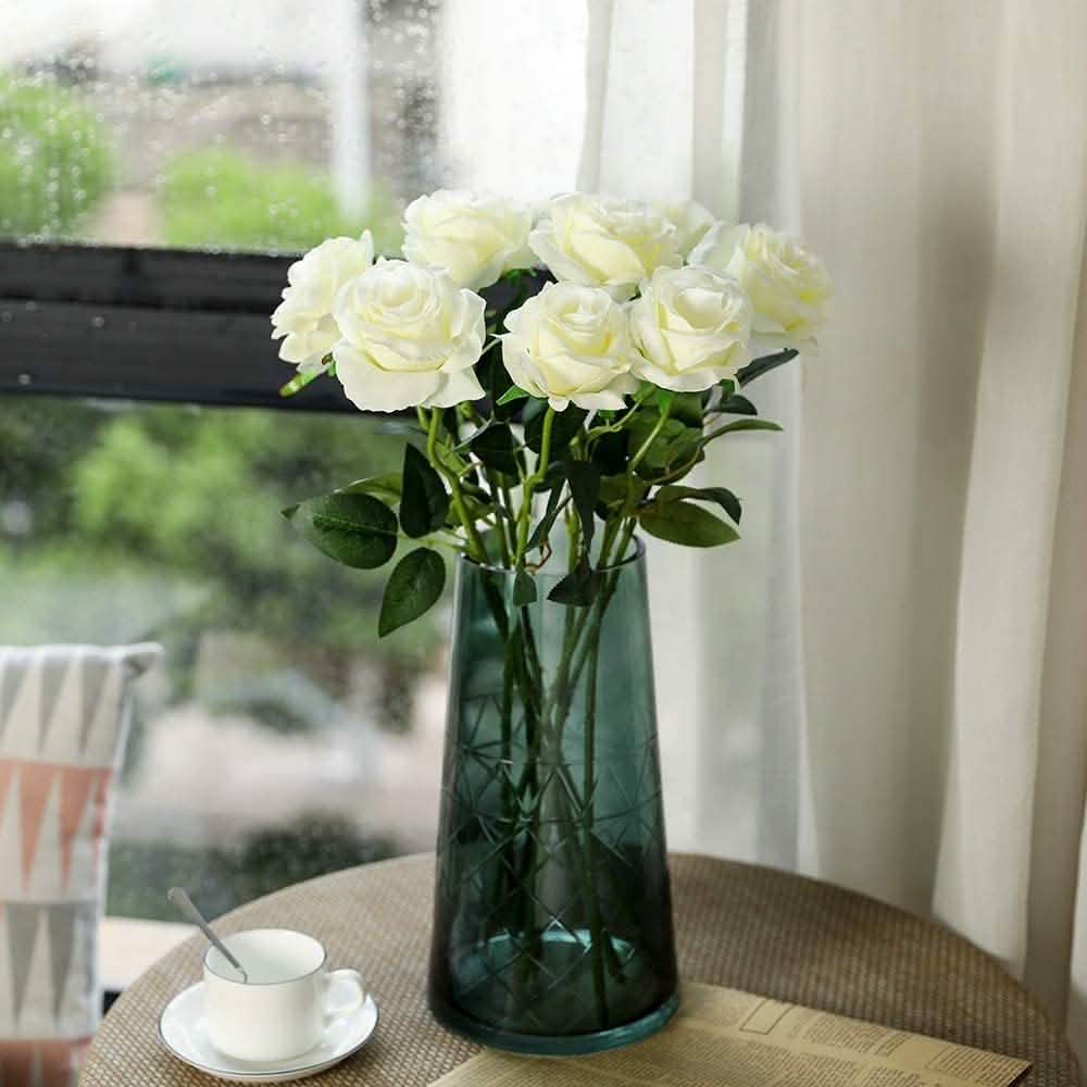 10-Pack: Nubry Artificial Silk Rose Flower Bouquet by DailySale