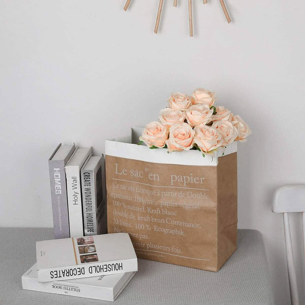10-Pack: Nubry Artificial Silk Rose Flower Bouquet by DailySale