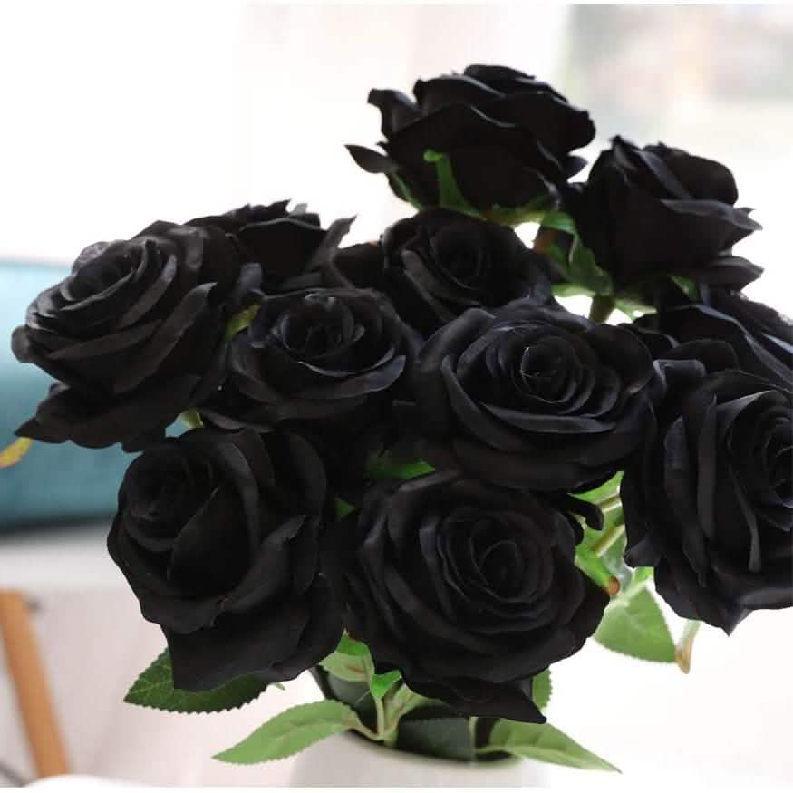 10-Pack: Nubry Artificial Silk Rose Flower Bouquet by DailySale