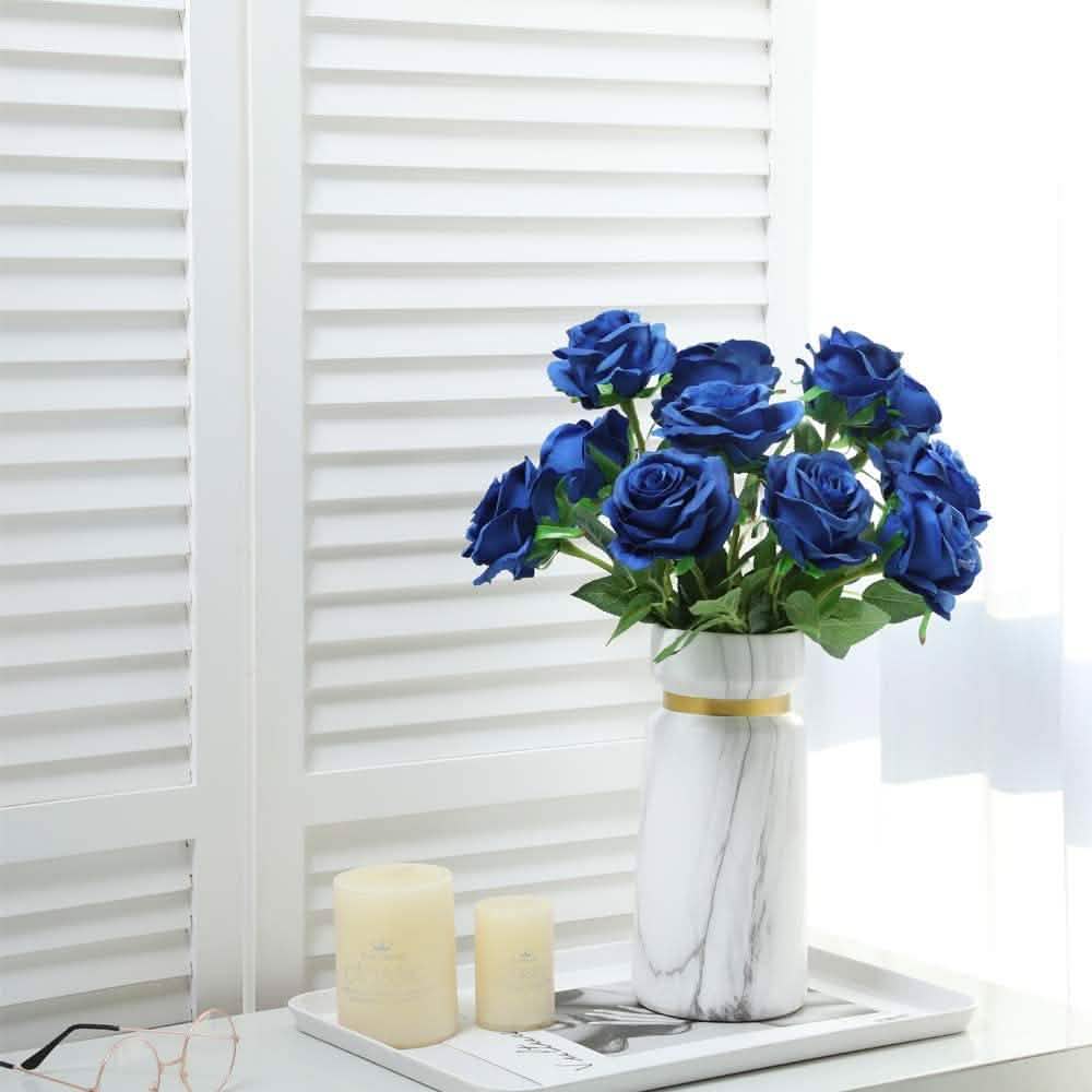 10-Pack: Nubry Artificial Silk Rose Flower Bouquet by DailySale