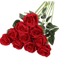 10-Pack: Nubry Artificial Silk Rose Flower Bouquet by DailySale