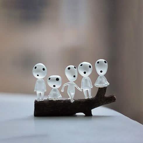10-Pack: Princess Mononoke Luminous Studio Ghibli Resin Action Figurines by DailySale