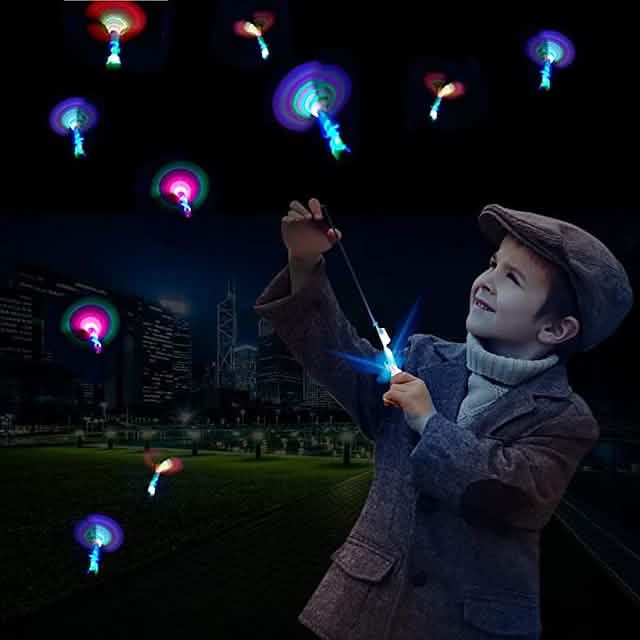 10-Piece: Amazing Led Light Arrow Rocket Helicopter Flying Toy by DailySale
