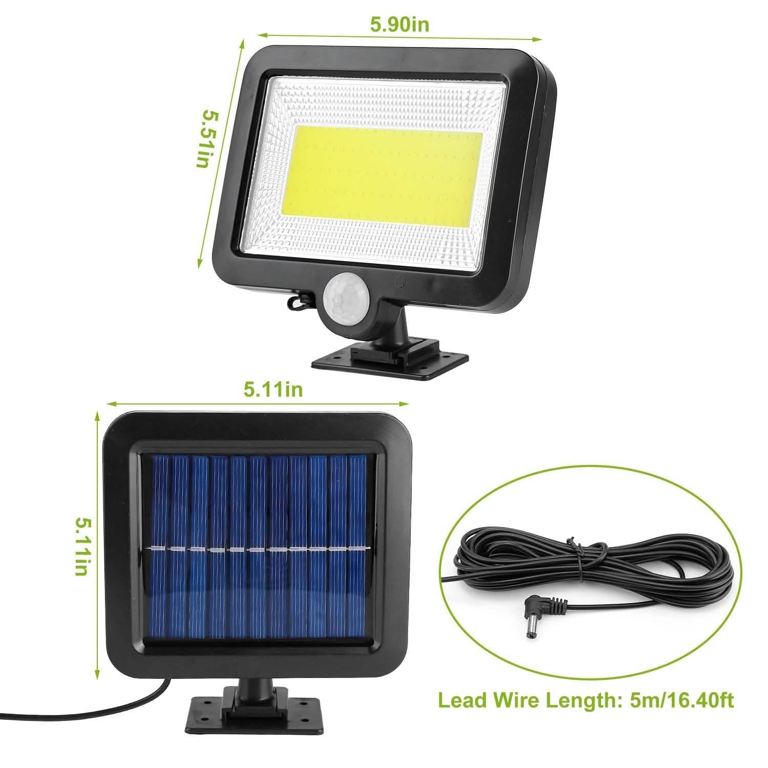 100 LED Solar Powered Wall Lights Outdoor by DailySale