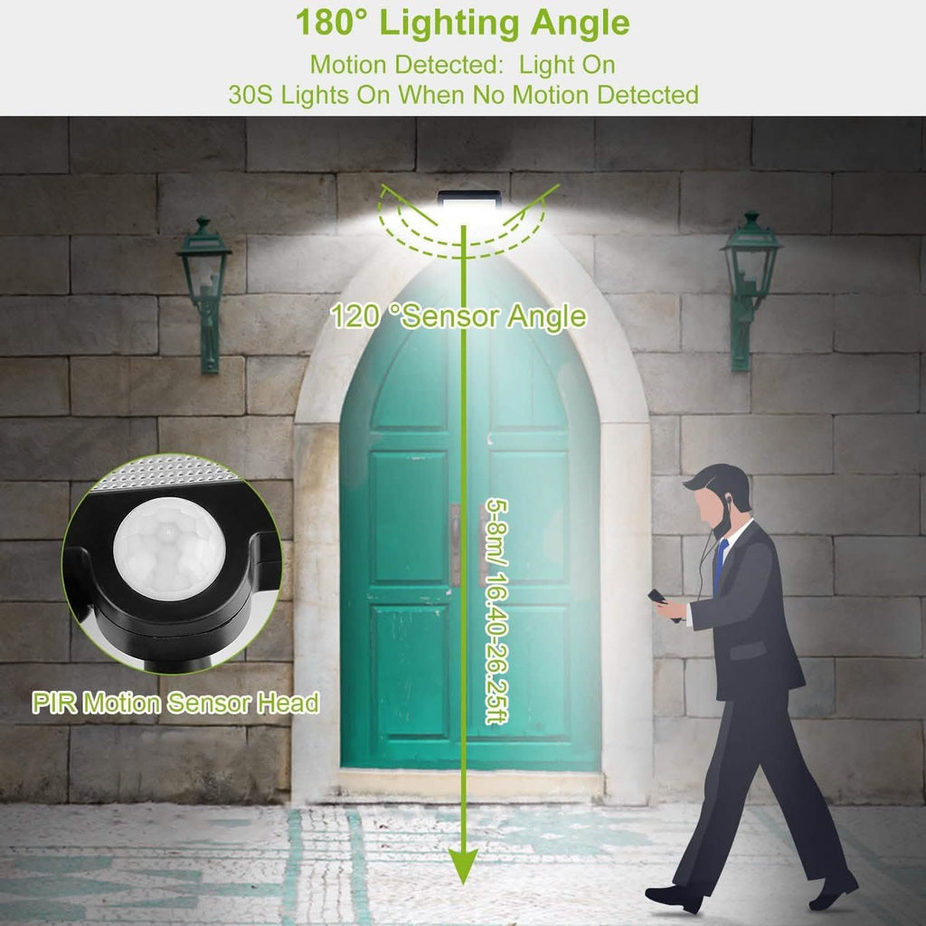 100 LED Solar Powered Wall Lights Outdoor by DailySale