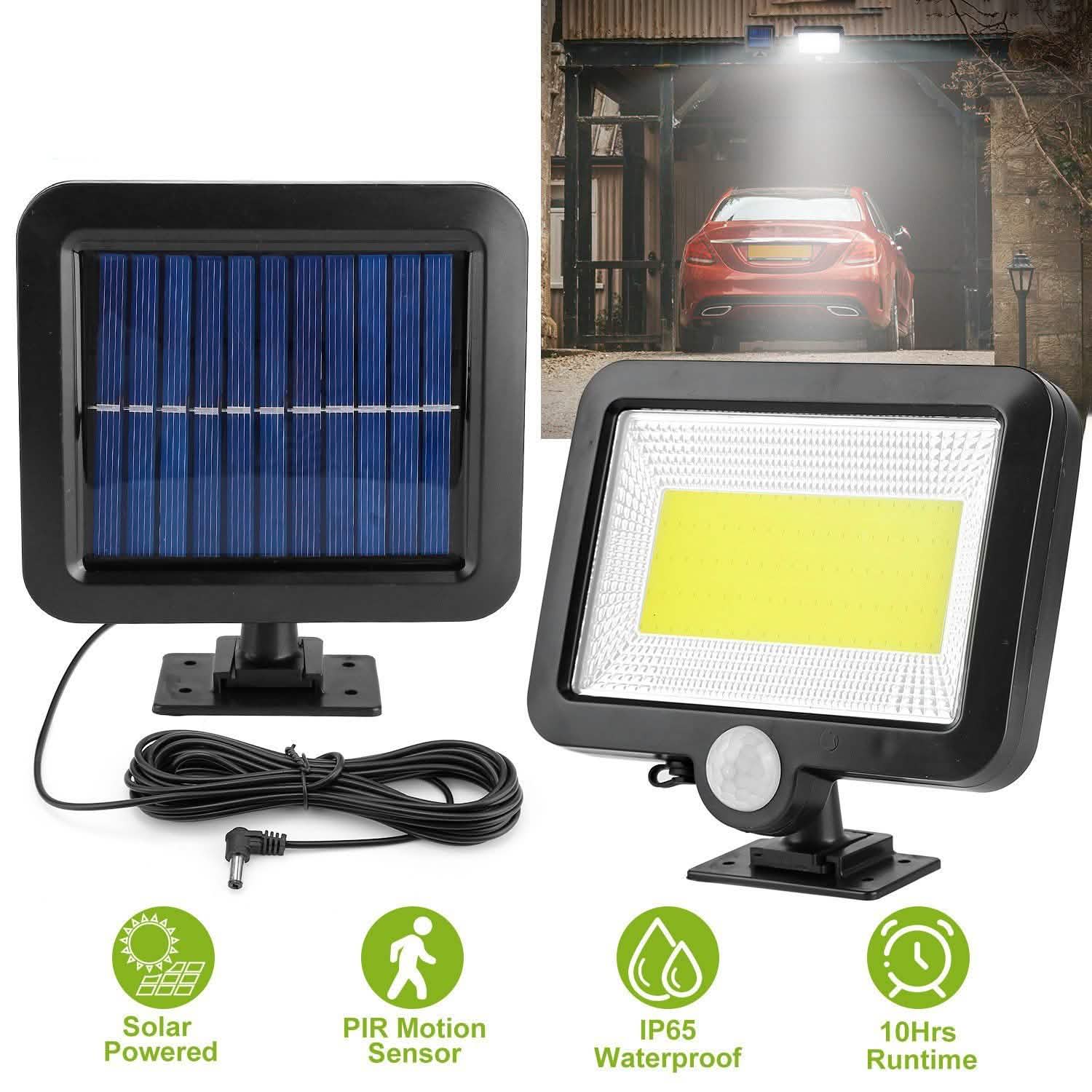 100 LED Solar Powered Wall Lights Outdoor by DailySale