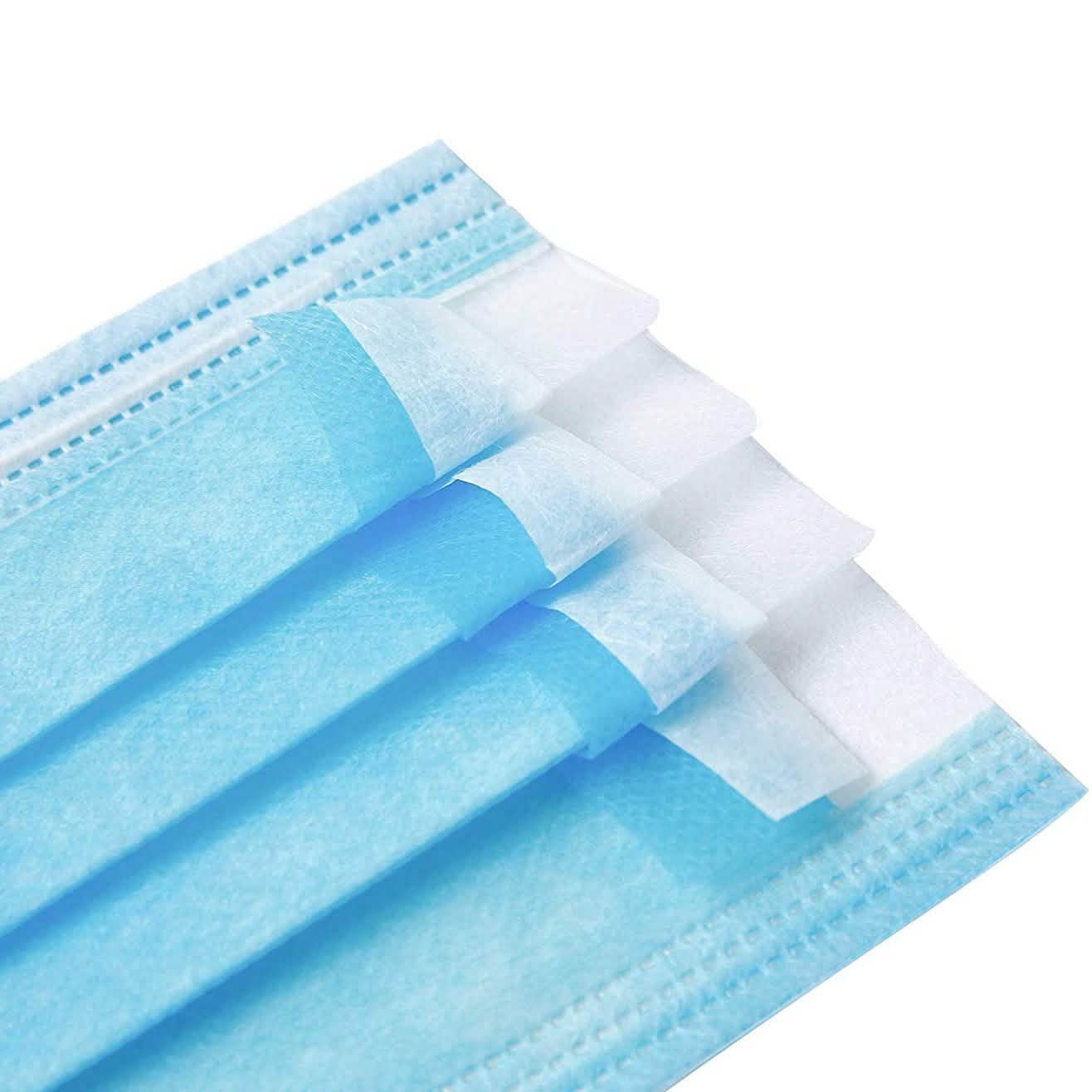 100-Pack: 3 Layer Disposable Protective Face Masks by DailySale