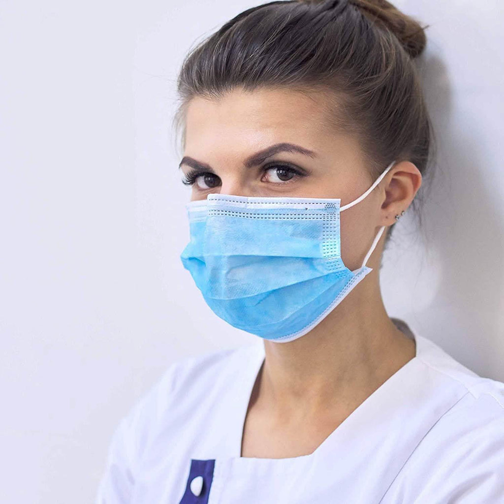 100-Pack: 3 Layer Disposable Protective Face Masks by DailySale