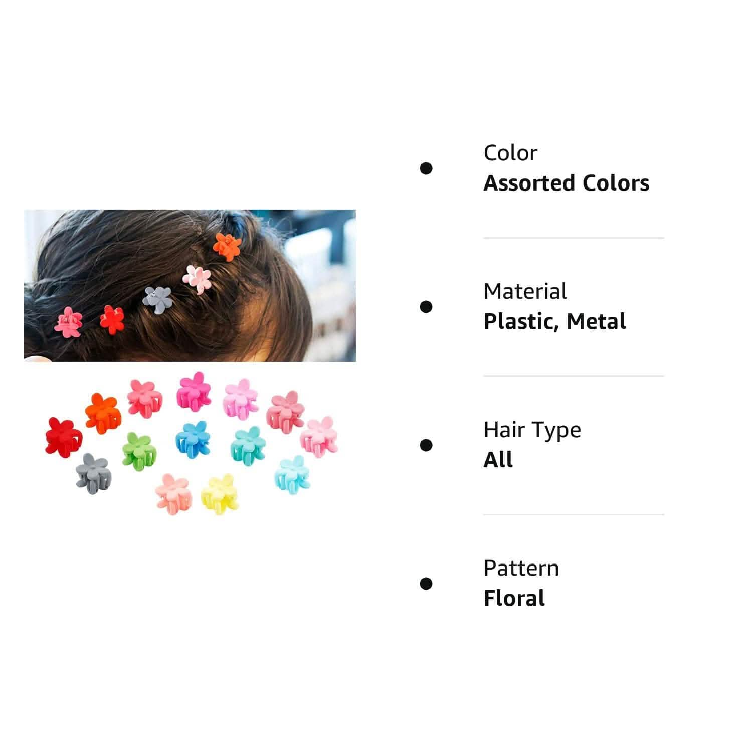 100-Pieces: Non-Slip Colorful Mini Hair Claw Clips Clamps Accessories by DailySale