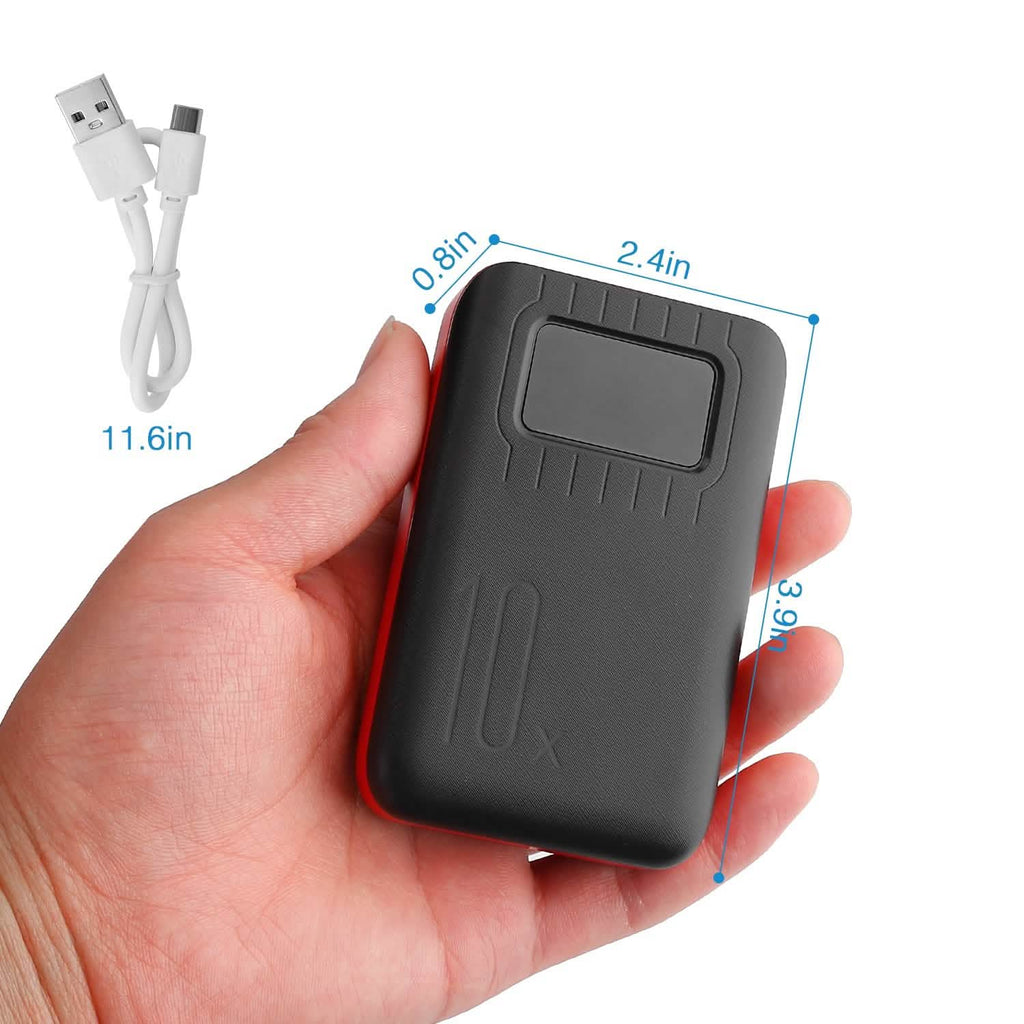 10000 mAh Portable Powerbank Dual USB Charger Port with LCD Display by DailySale