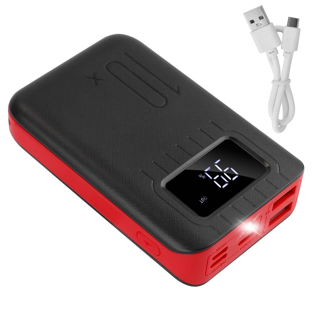 10000 mAh Portable Powerbank Dual USB Charger Port with LCD Display by DailySale