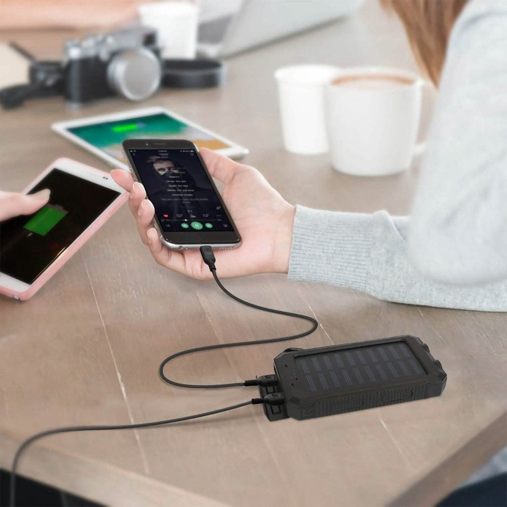 10000mAh Solar Power Bank External Battery Pack by DailySale
