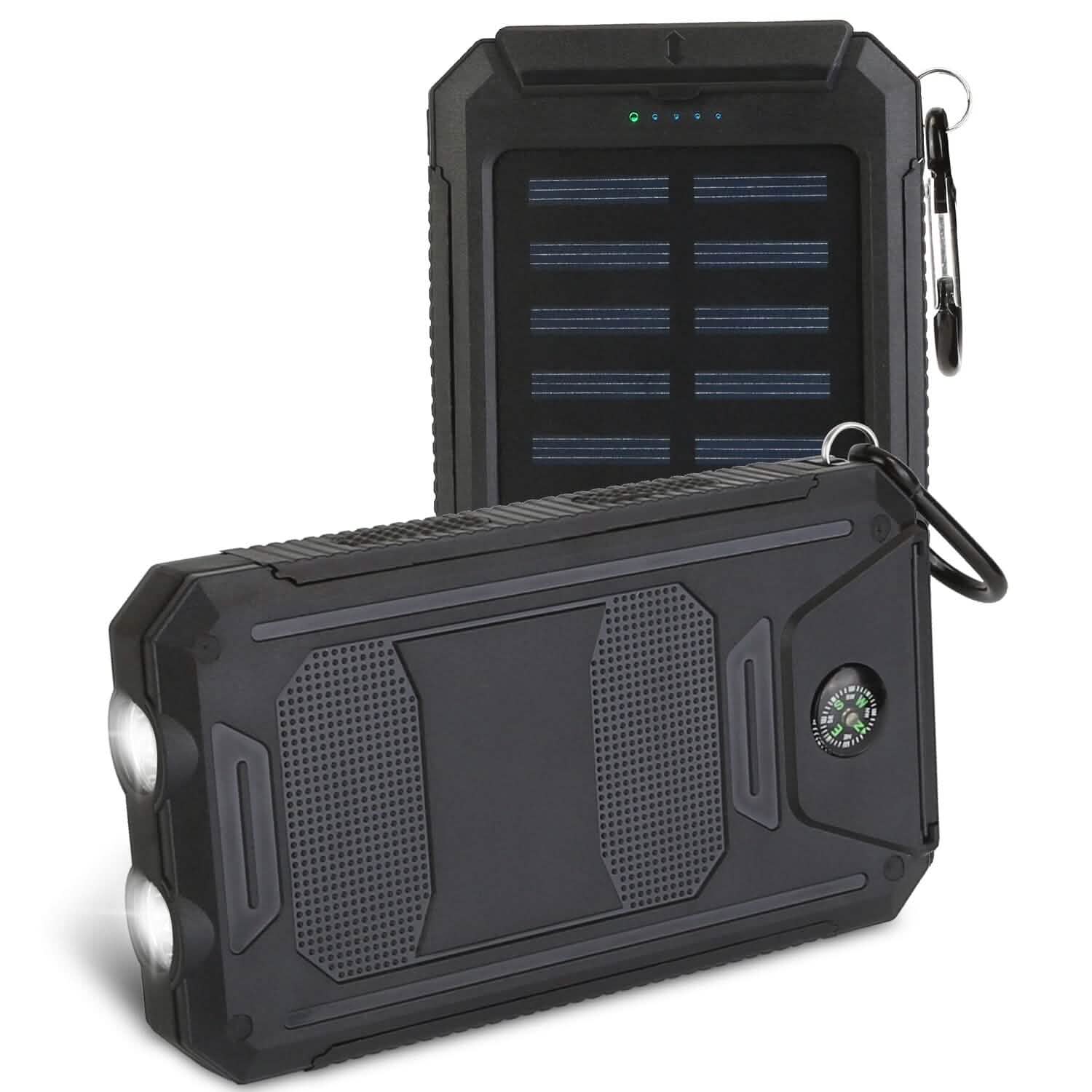 10000mAh Solar Power Bank External Battery Pack by DailySale