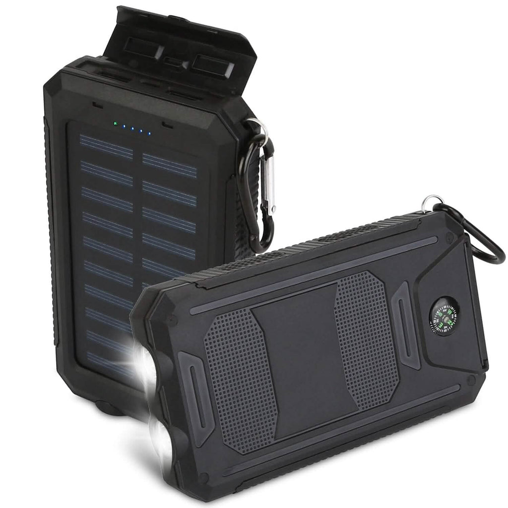 10000mAh Solar Power Bank External Battery Pack by DailySale