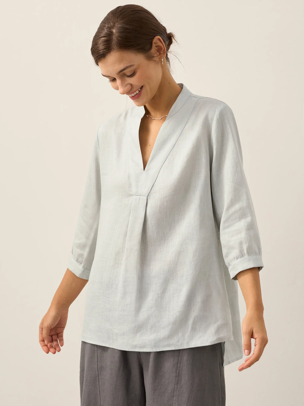 100% Linen Dress Shirt JOANNA by LINTICO