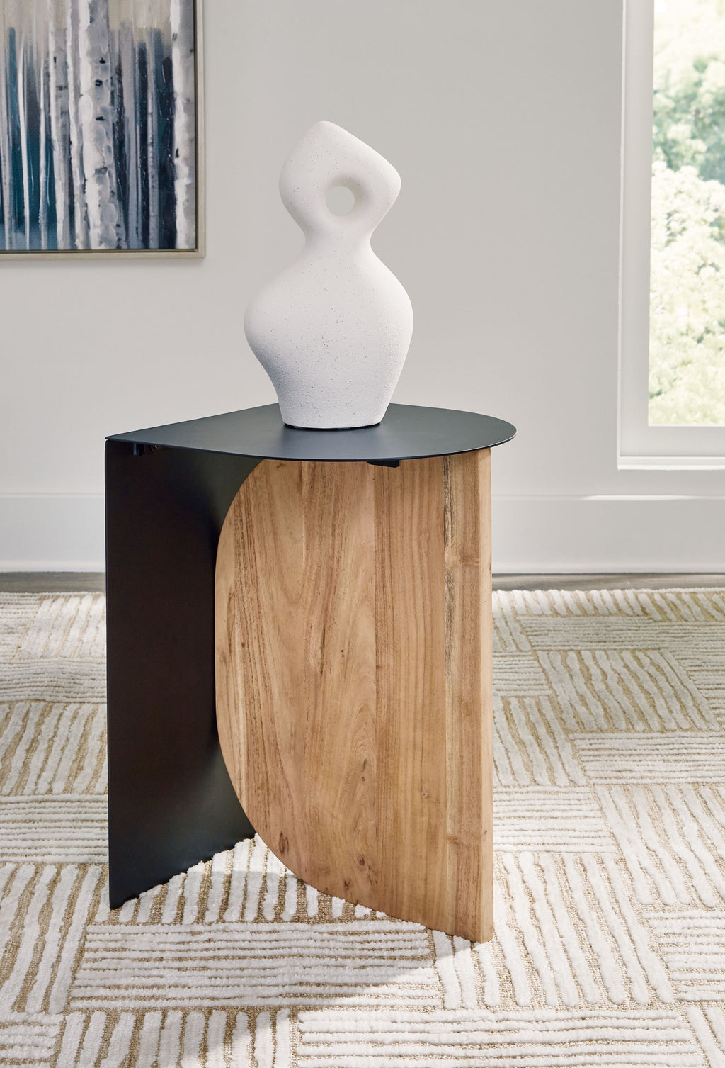Ladgate - Accent Table - Black / Natural by Unique Piece Furniture
