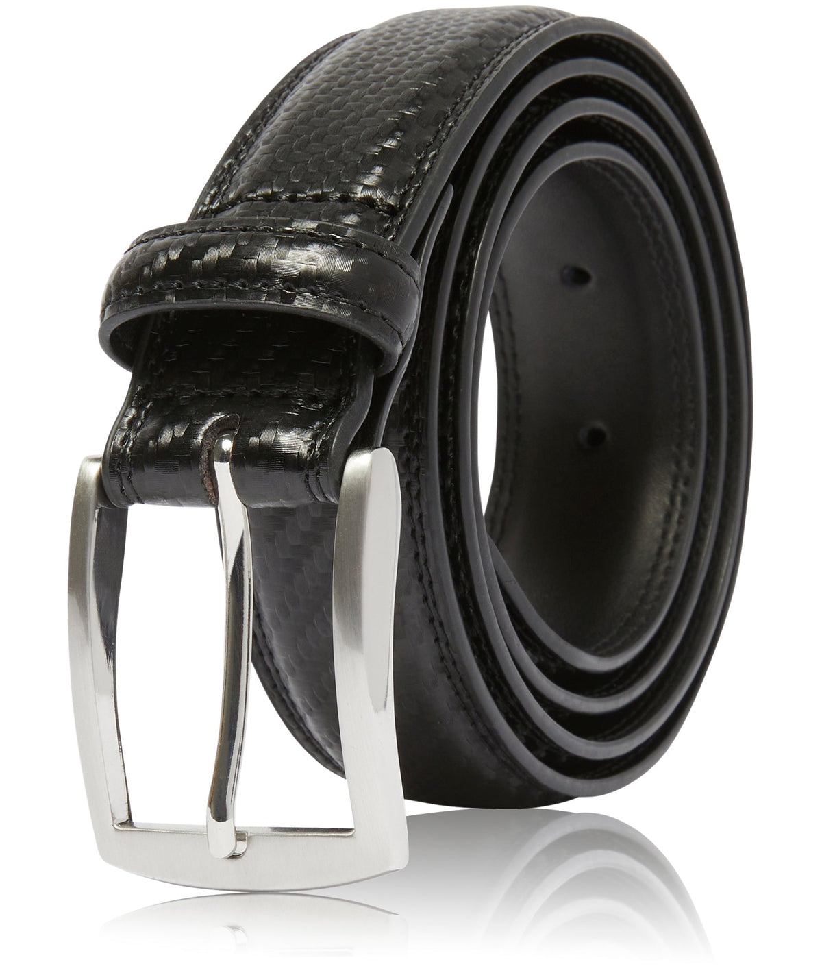 Genuine Leather Belt for Men – Zinc Alloy Buckle, 1.25" Strap by Access Accessories
