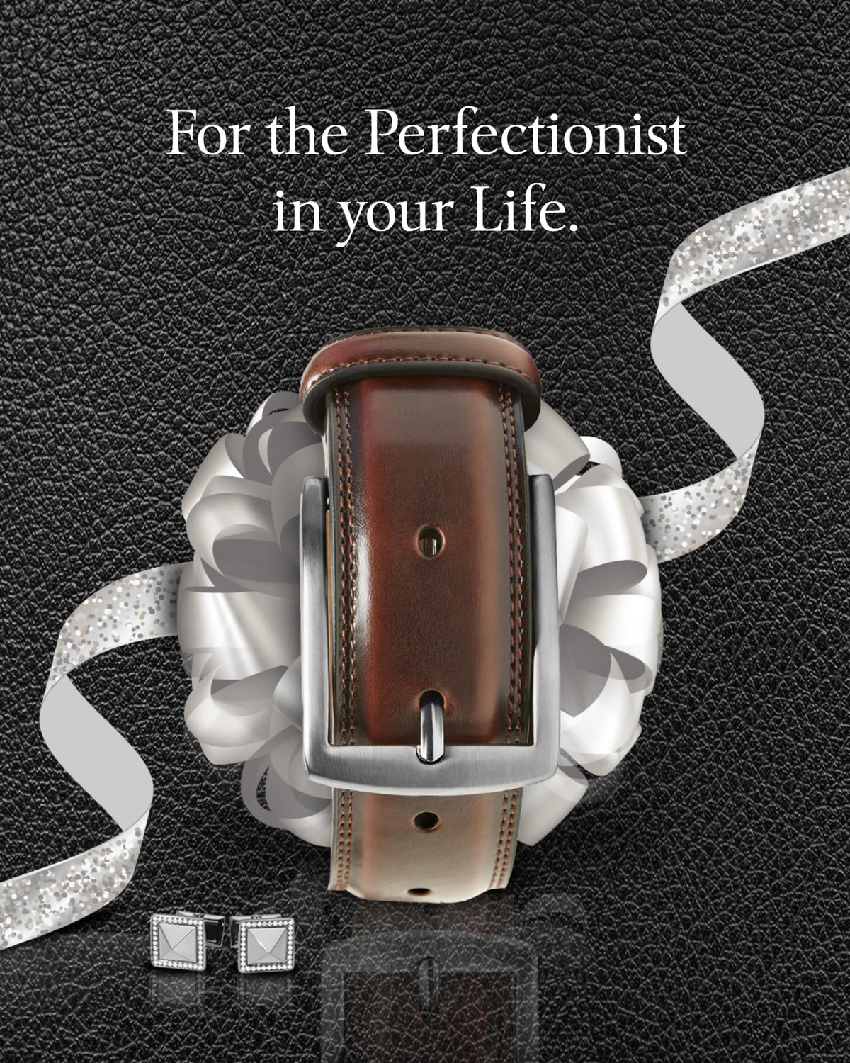 Genuine Leather Belt for Men – Zinc Alloy Buckle, 1.25" Strap by Access Accessories
