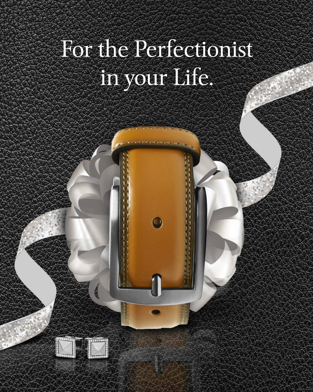 Genuine Leather Belt for Men – Zinc Alloy Buckle, 1.25" Strap by Access Accessories