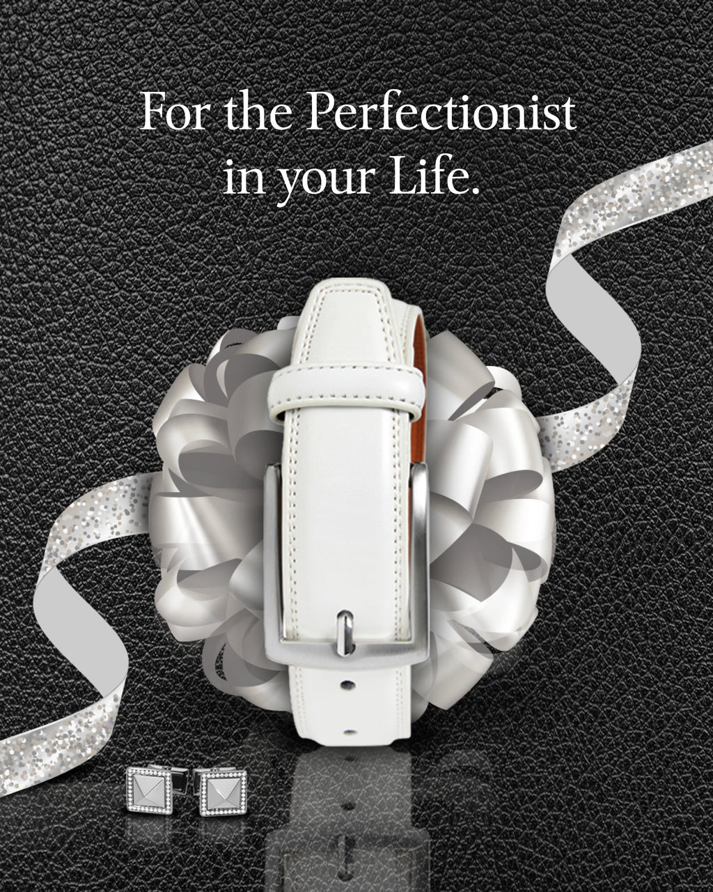 Genuine Leather Belt for Men – Zinc Alloy Buckle, 1.25" Strap by Access Accessories