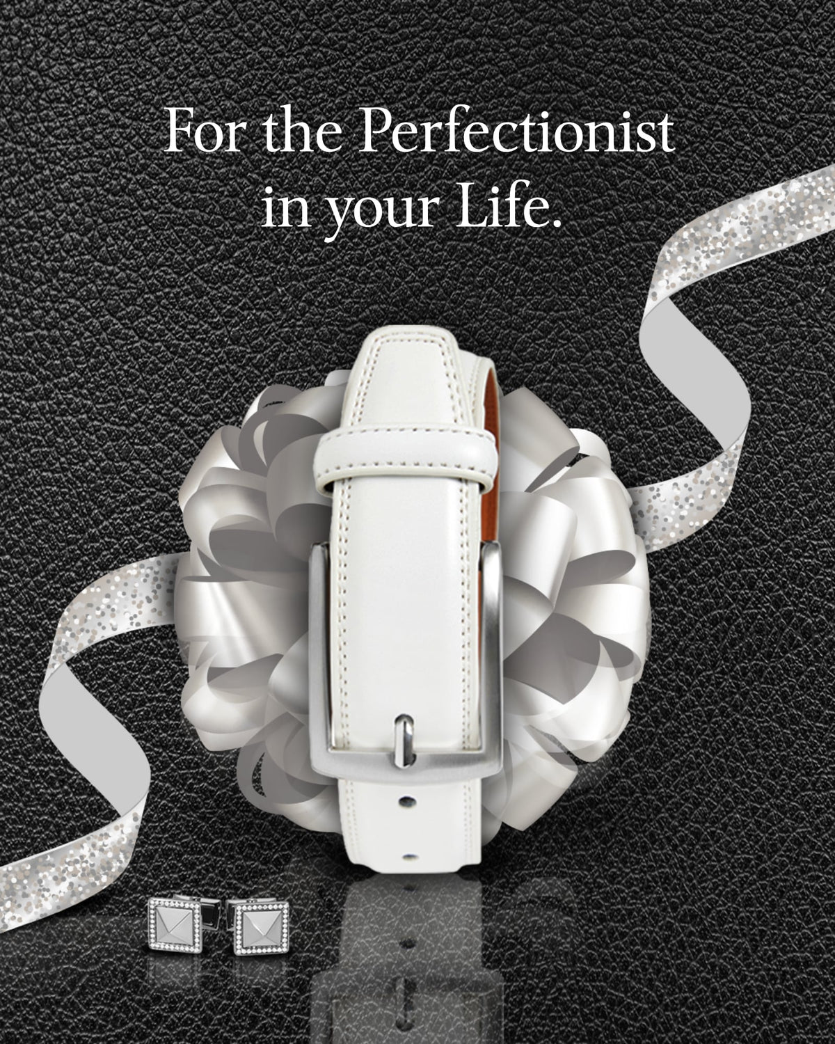 Genuine Leather Belt for Men – Zinc Alloy Buckle, 1.25" Strap by Access Accessories