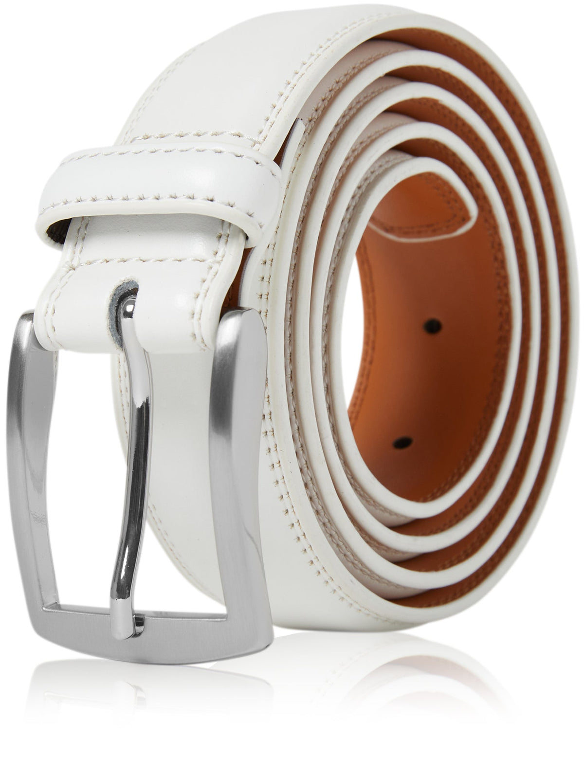 Genuine Leather Belt for Men – Zinc Alloy Buckle, 1.25" Strap by Access Accessories
