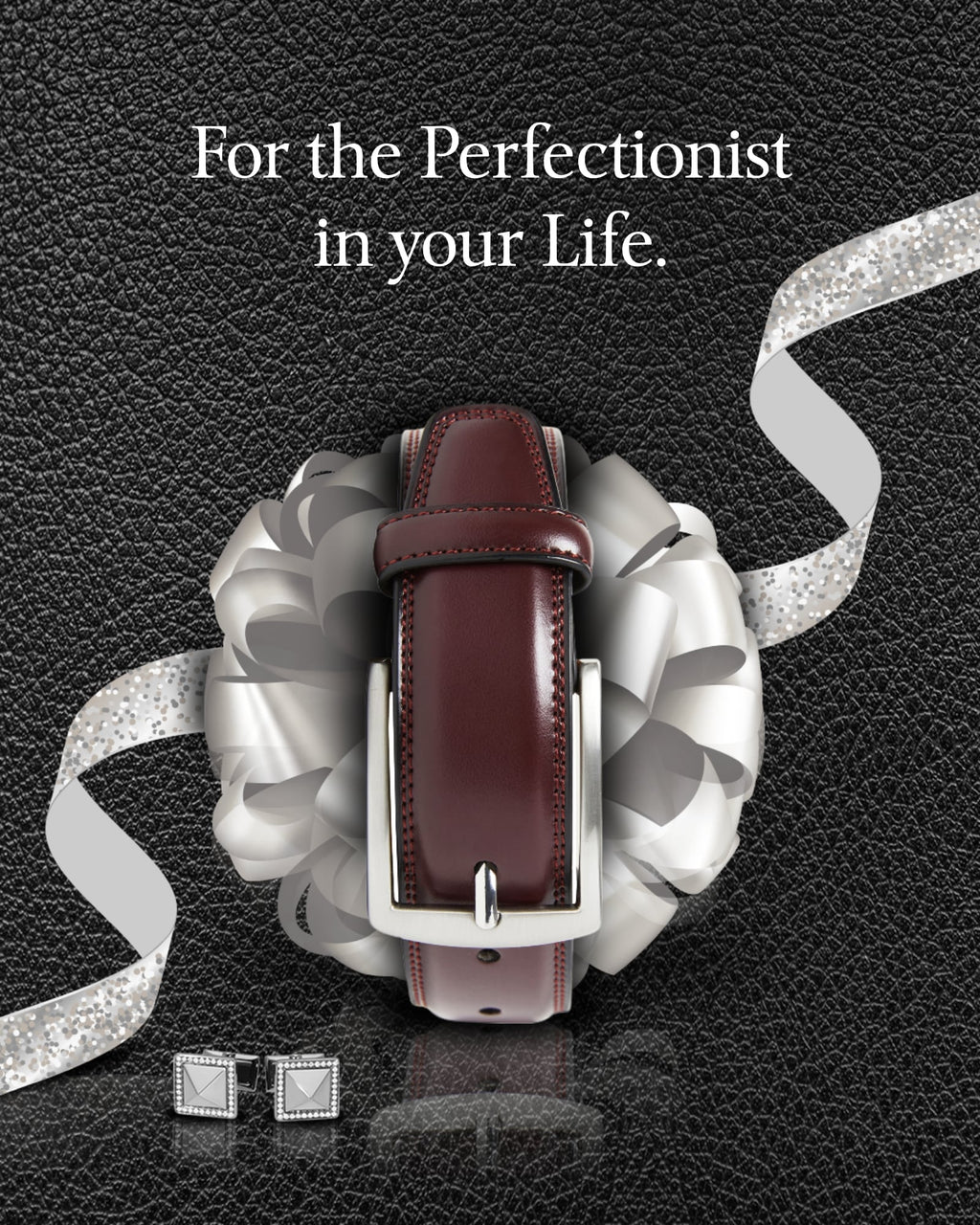 Genuine Leather Belt for Men – Zinc Alloy Buckle, 1.25" Strap by Access Accessories