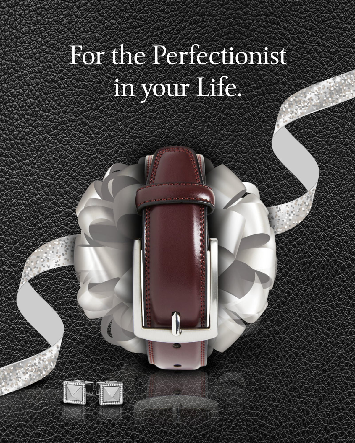 Genuine Leather Belt for Men – Zinc Alloy Buckle, 1.25" Strap by Access Accessories
