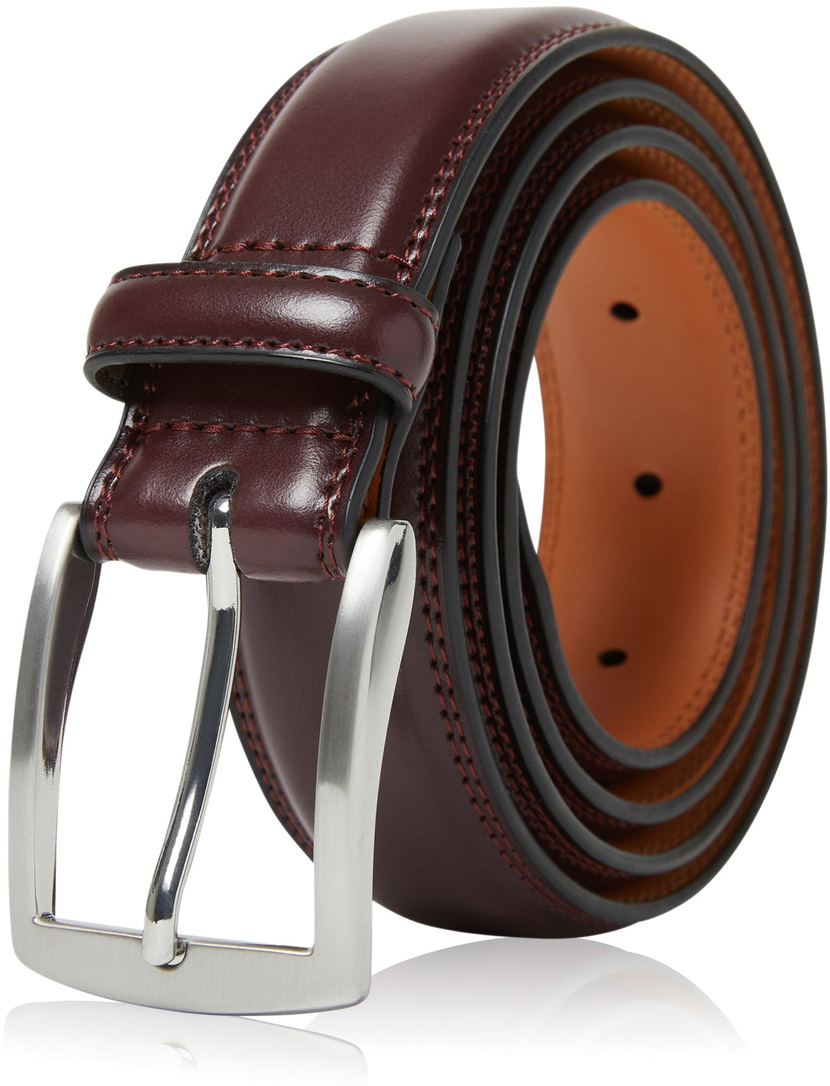 Genuine Leather Belt for Men – Zinc Alloy Buckle, 1.25" Strap by Access Accessories