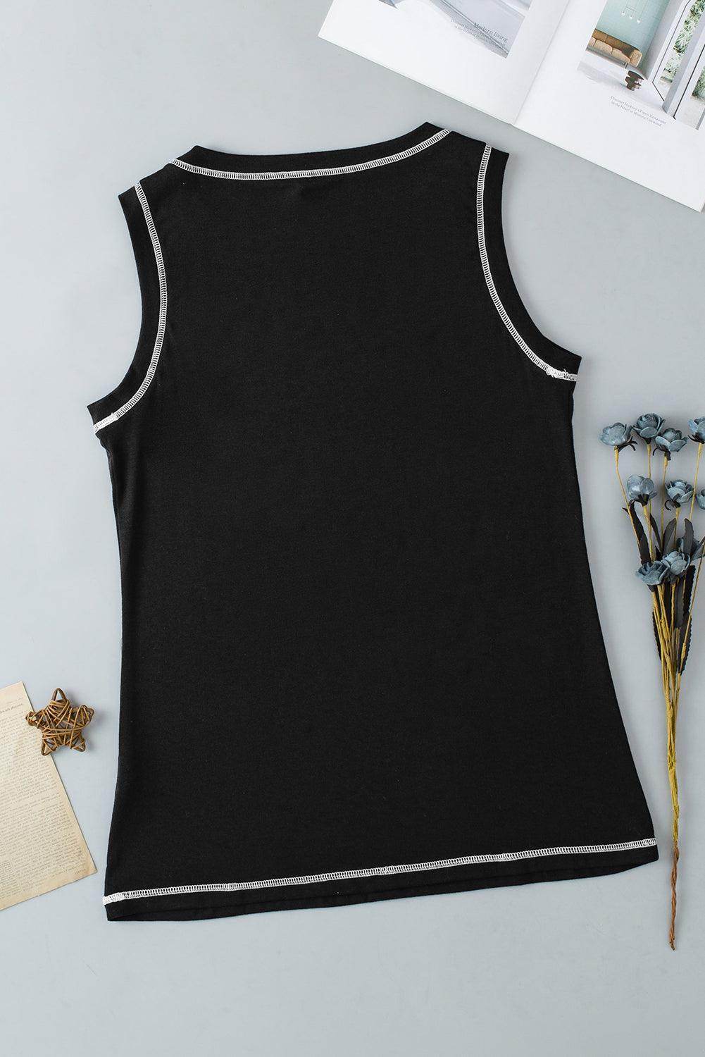 Leopard Round Neck Tank Top for Women with Stretch Fit by Selvanelle
