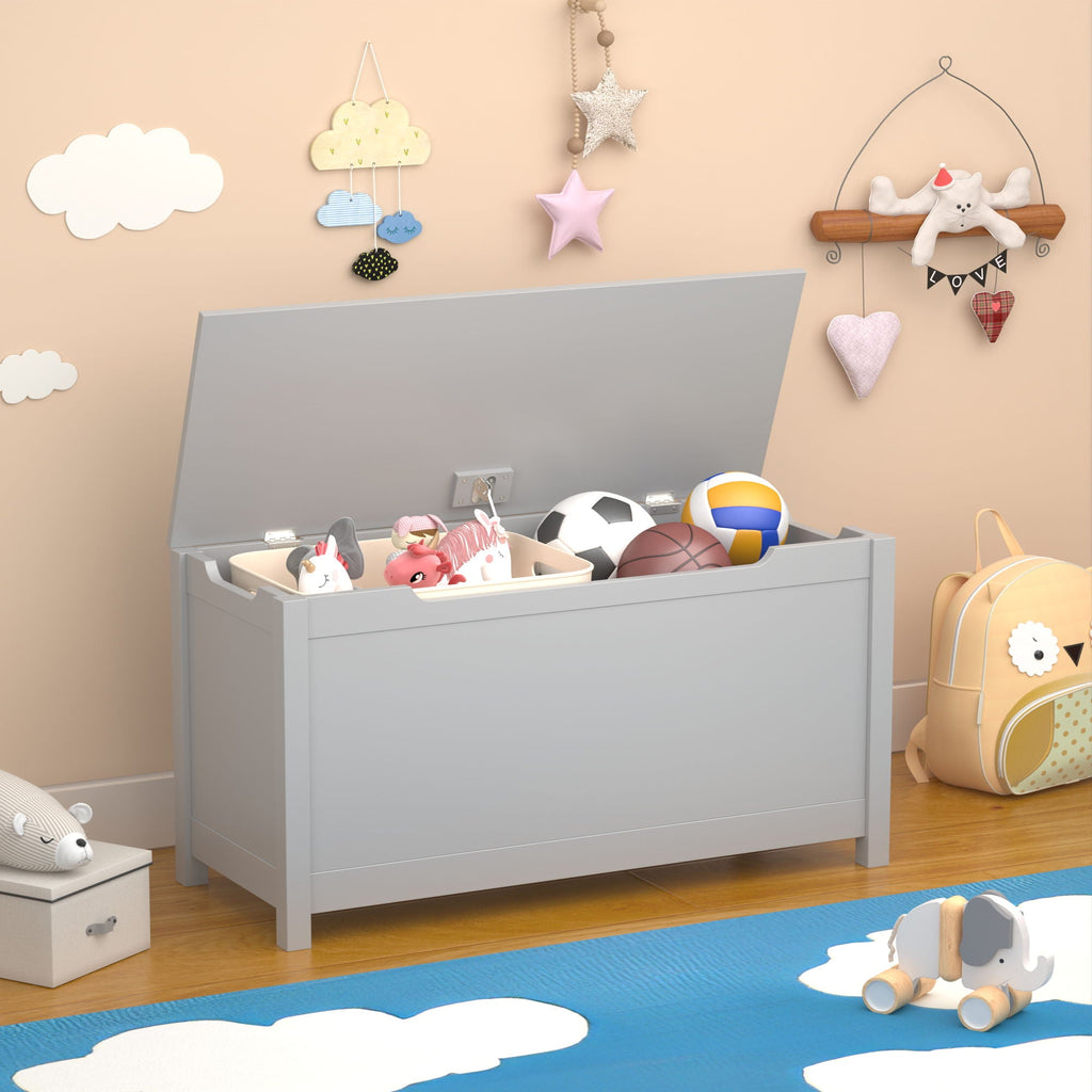 Toy Box Storage With Safety Hinged Lid by Unique Piece Furniture