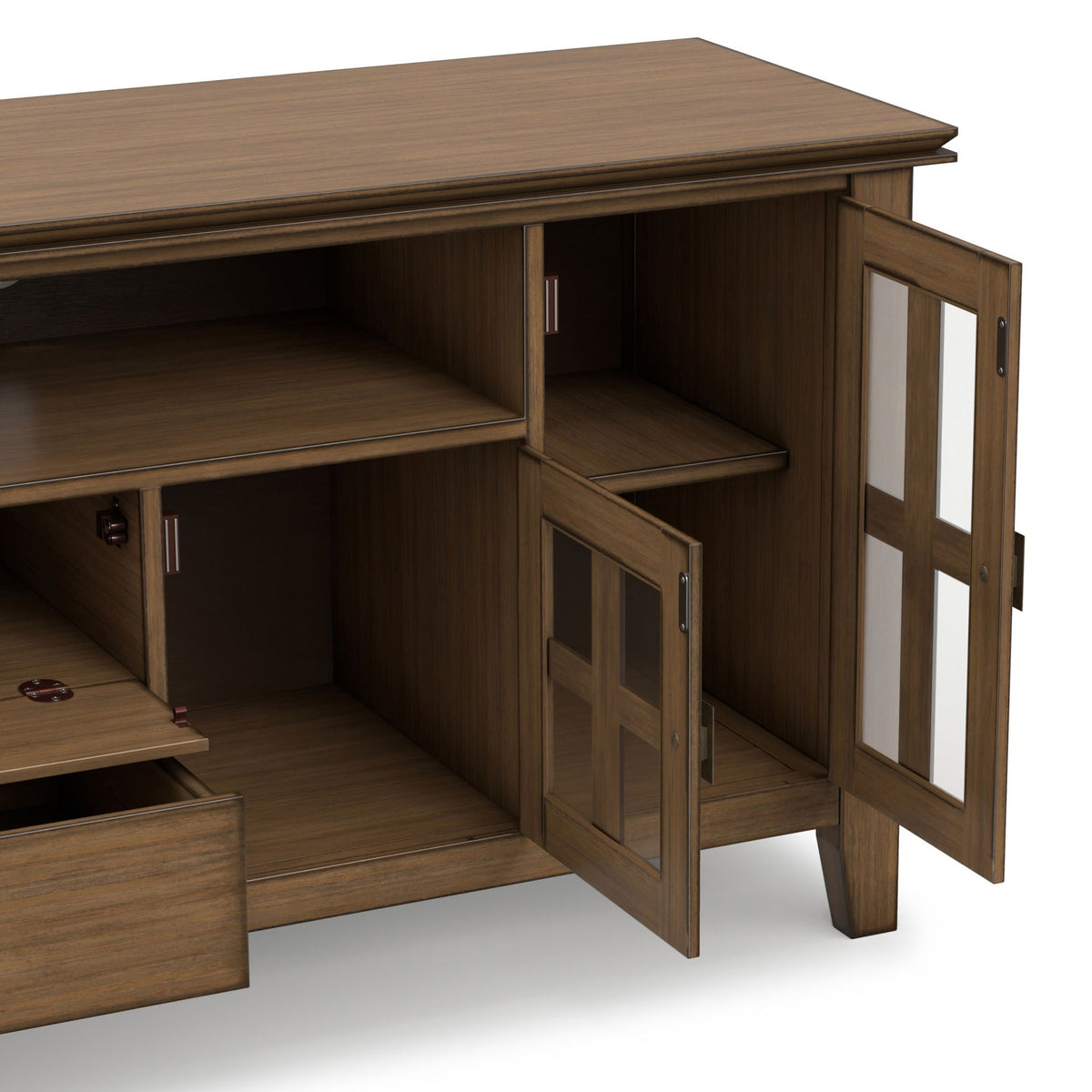 Artisan - TV Media Stand - Rustic Natural Aged Brown by Unique Piece Furniture