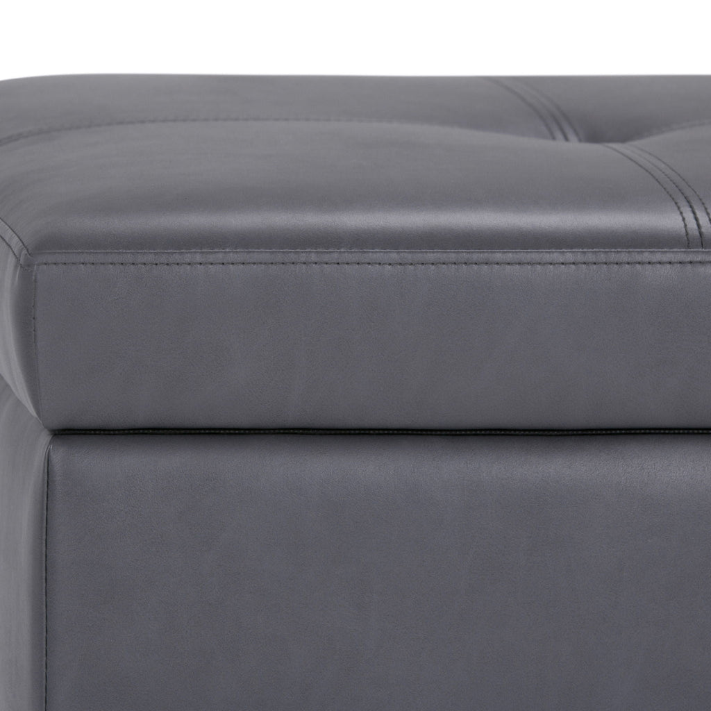 Oregon - Contemporary Storage Ottoman Bench With Tray by Unique Piece Furniture