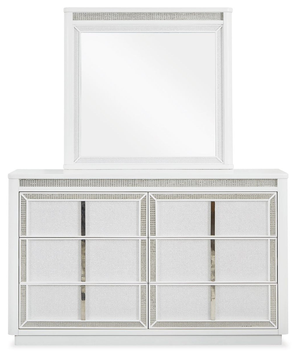 Chalanna - Dresser And Mirror - White by Unique Piece Furniture